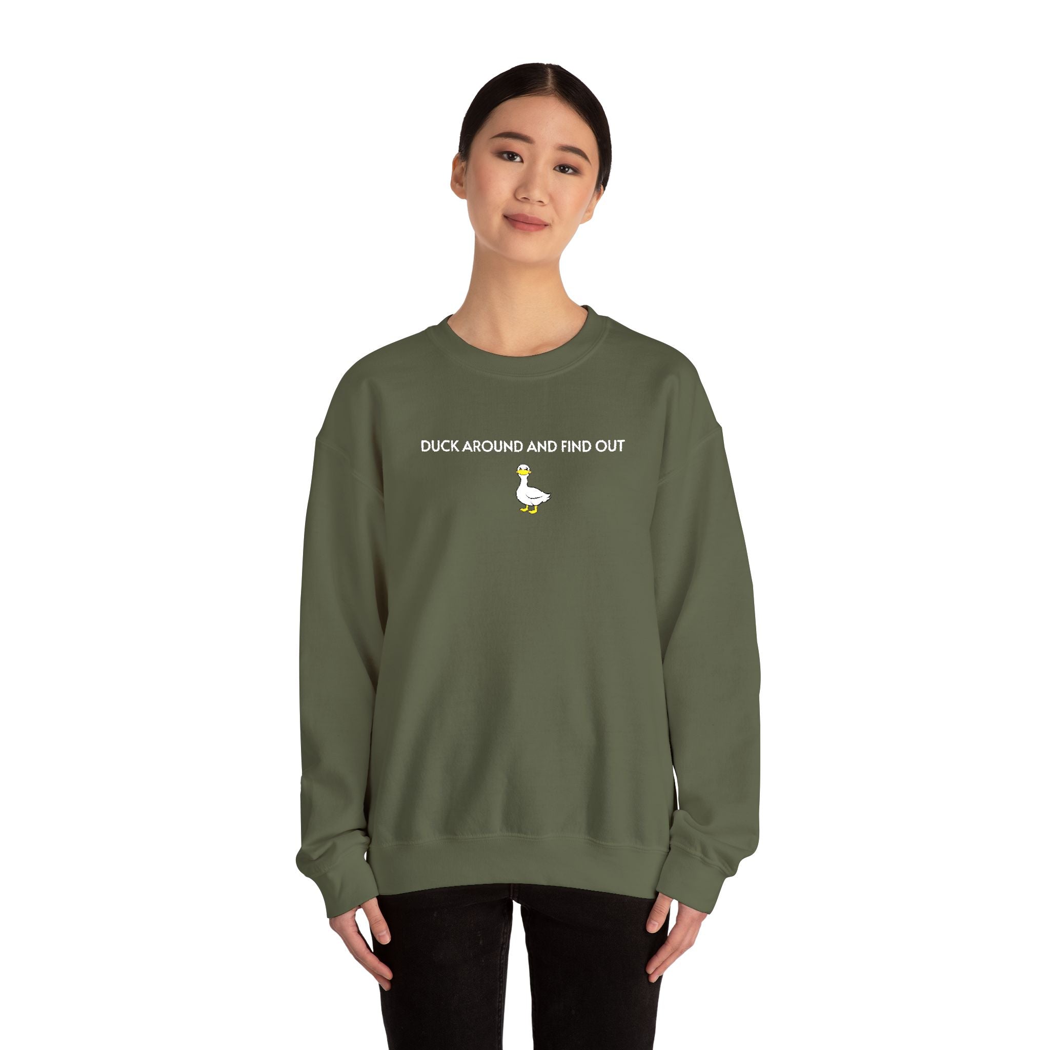 Duck Around Crewneck Sweatshirt- Unisex
