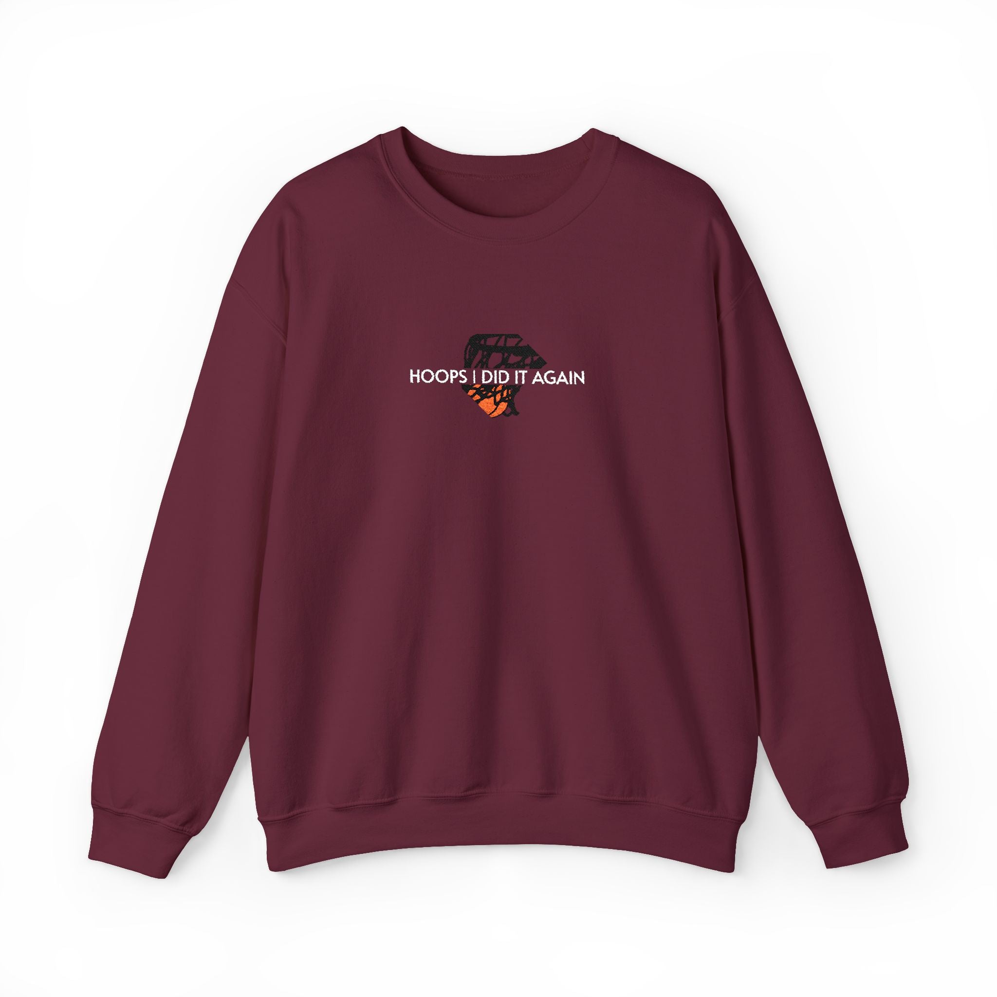 Basketball- Hoops I Did It Again Crewneck Sweatshirt- Unisex