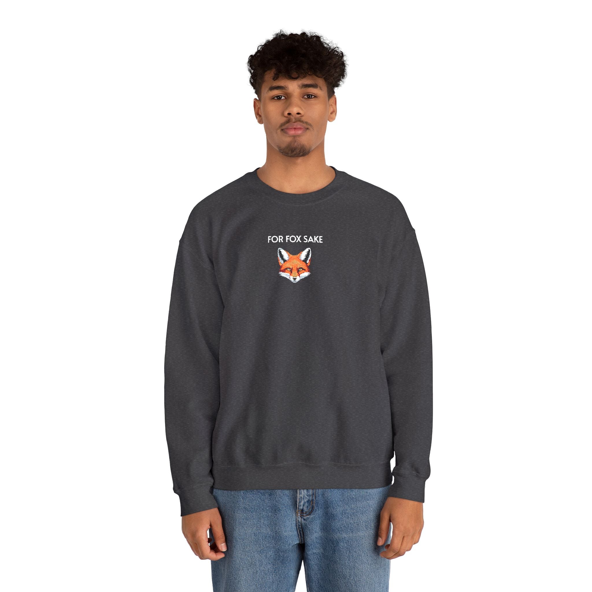 For Fox Sake Crewneck Sweatshirt- Unisex