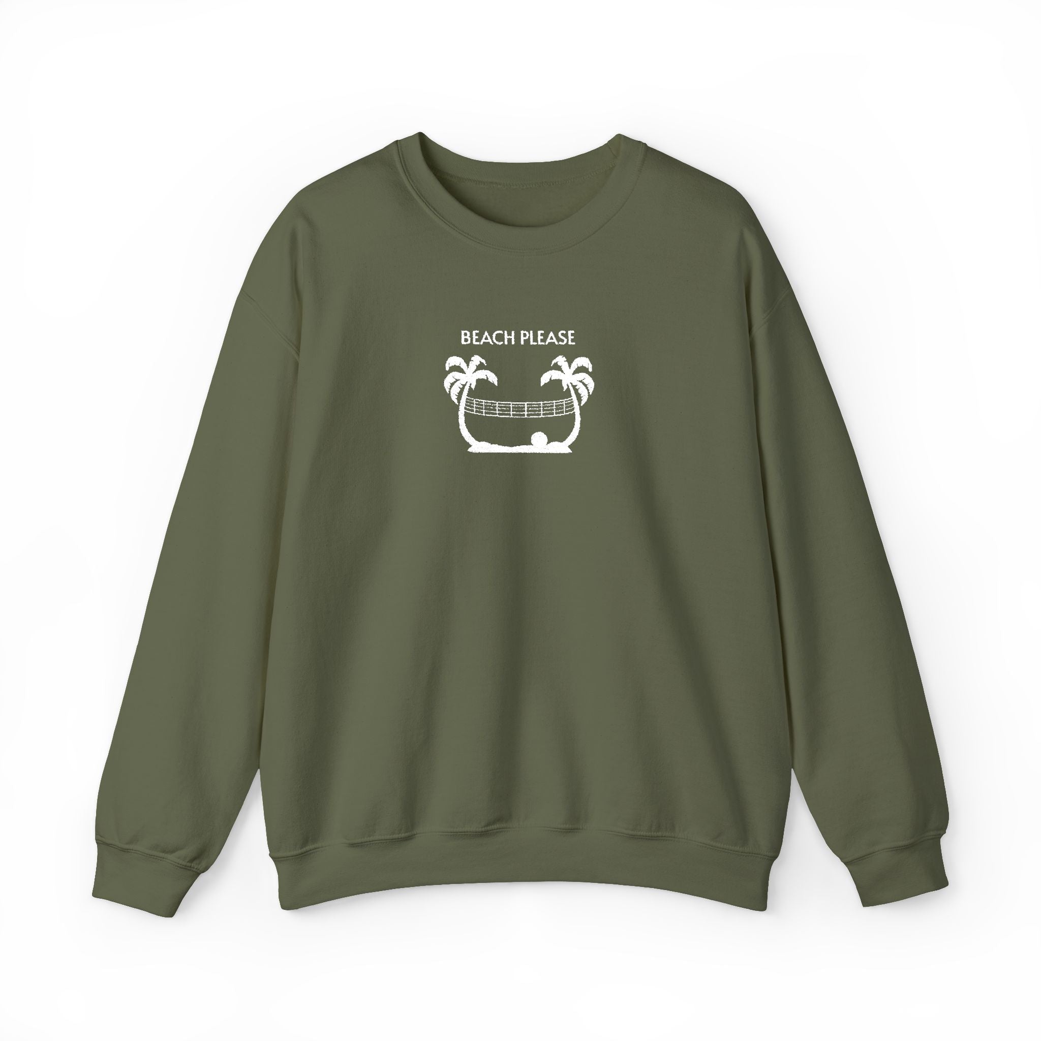 Volleyball- Beach Pease Crewneck Sweatshirt- Unisex