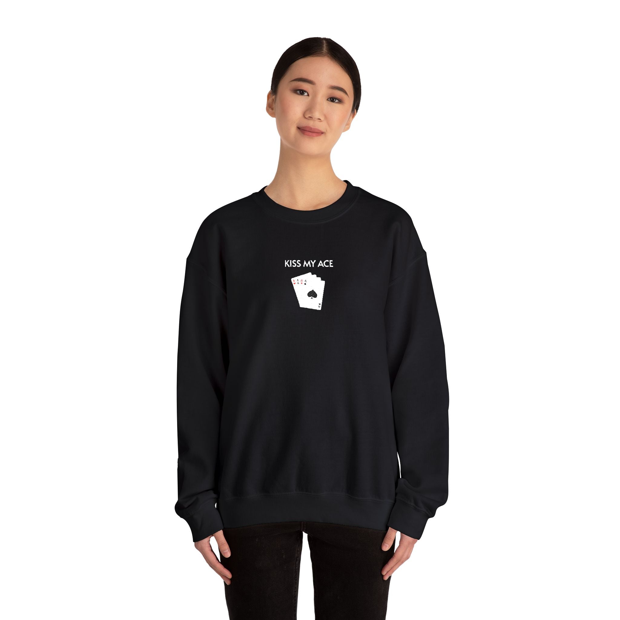 Kiss My Ace Crewneck Sweatshirt- Unisex