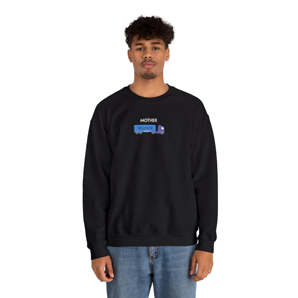 Mother Trucker Crewneck Sweatshirt- Unisex