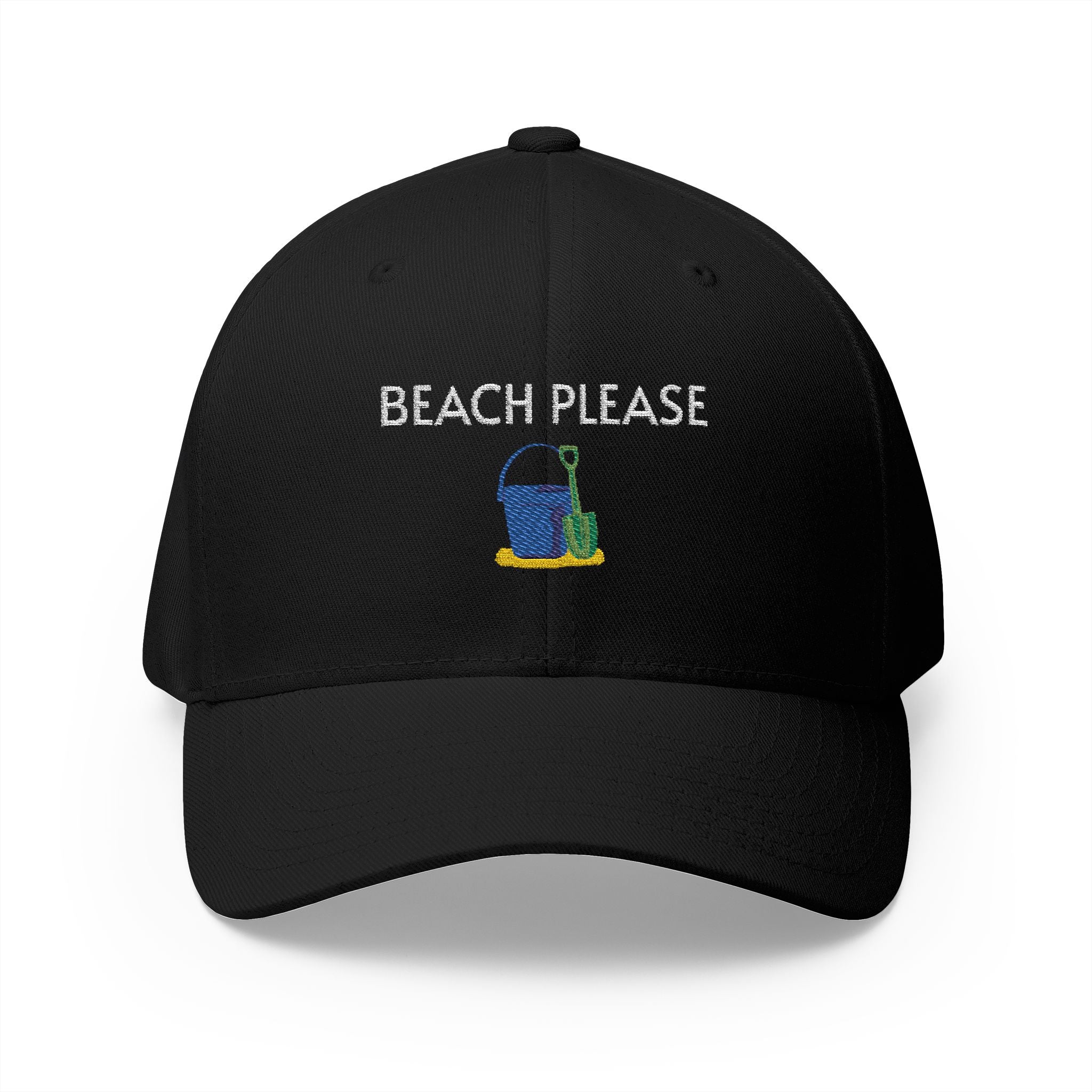 Beach Please Cap | Embroidered structured hat