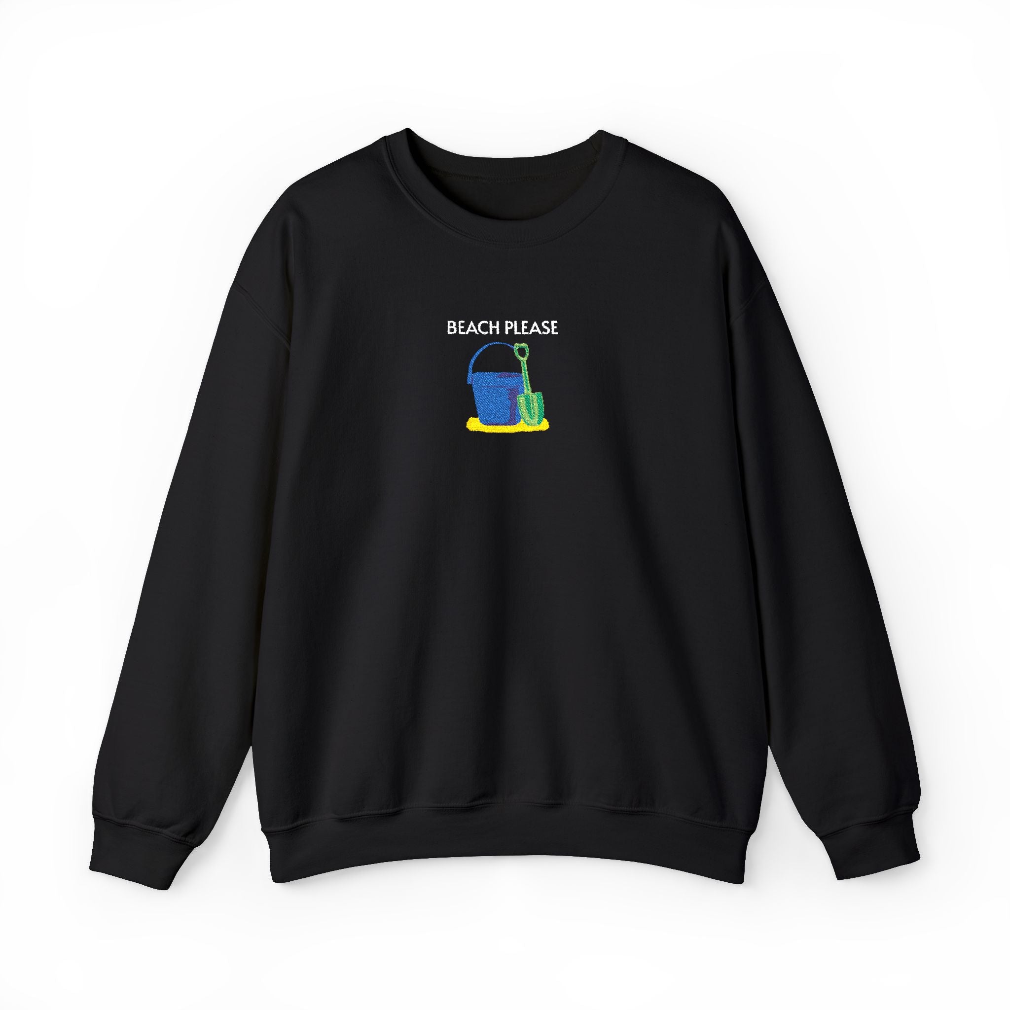 Beach Please Crewneck Sweatshirt- Unisex