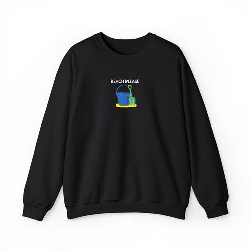 Beach Please Crewneck Sweatshirt- Unisex