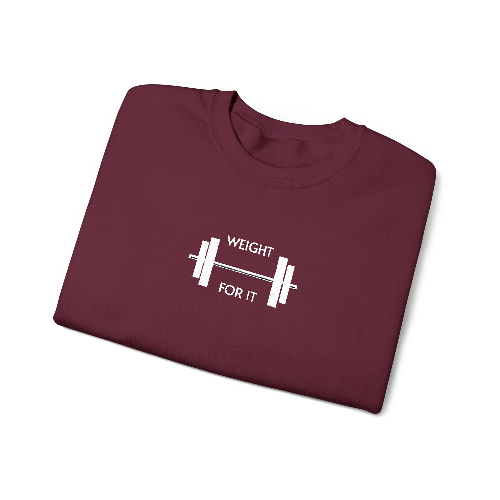 Weightlifting- Weight For It Crewneck Sweatshirt- Unisex