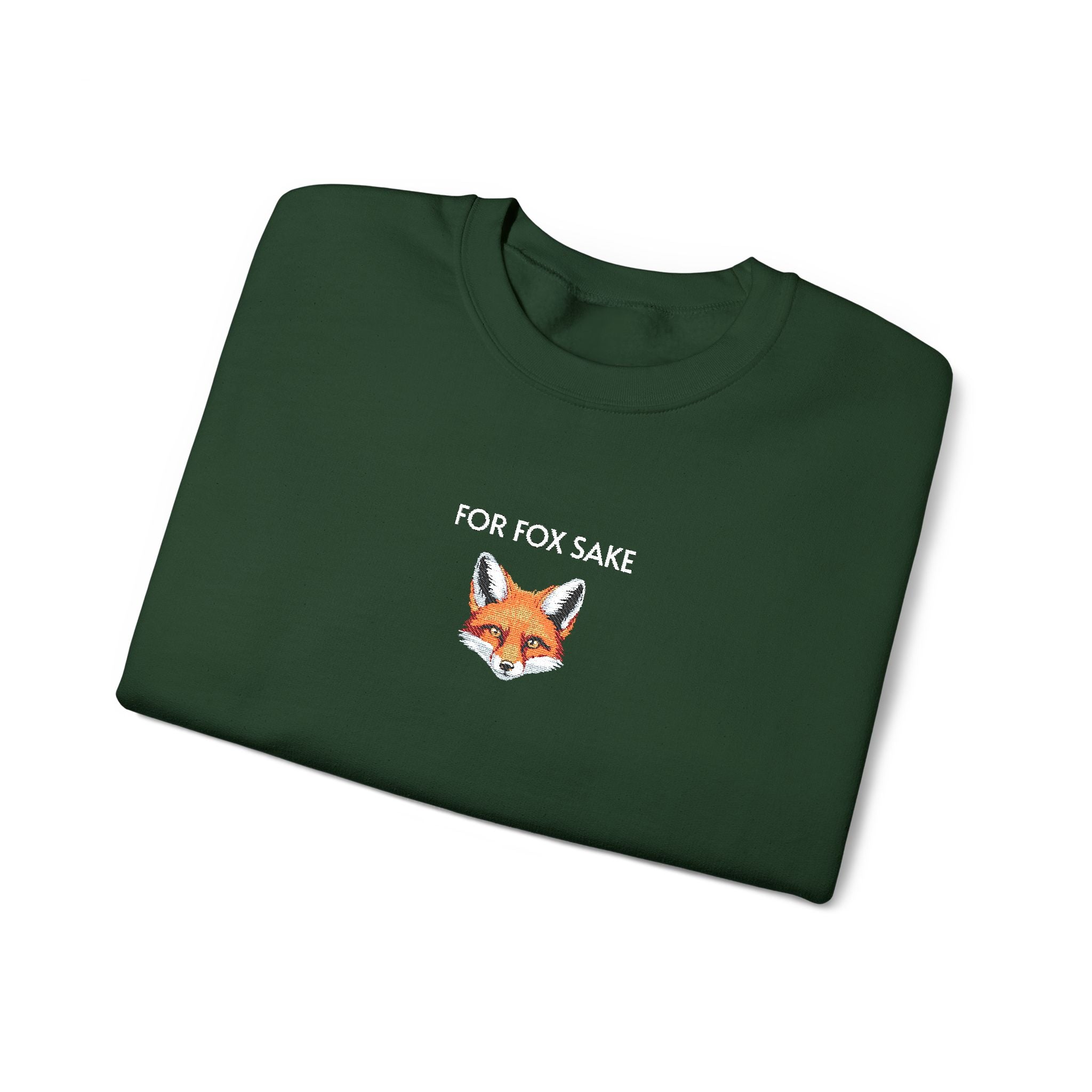 For Fox Sake Crewneck Sweatshirt- Unisex