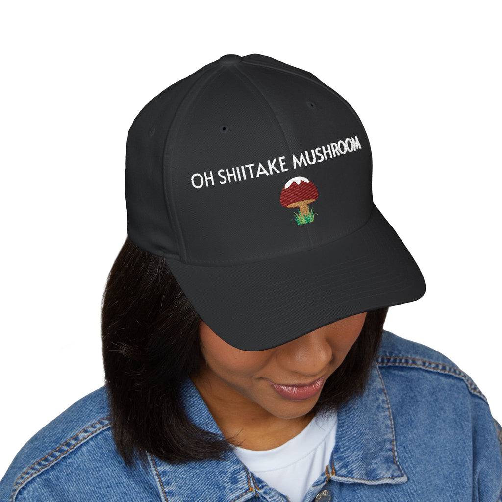 Oh Shiitake Mushroom Cap | Embroidered structured hat