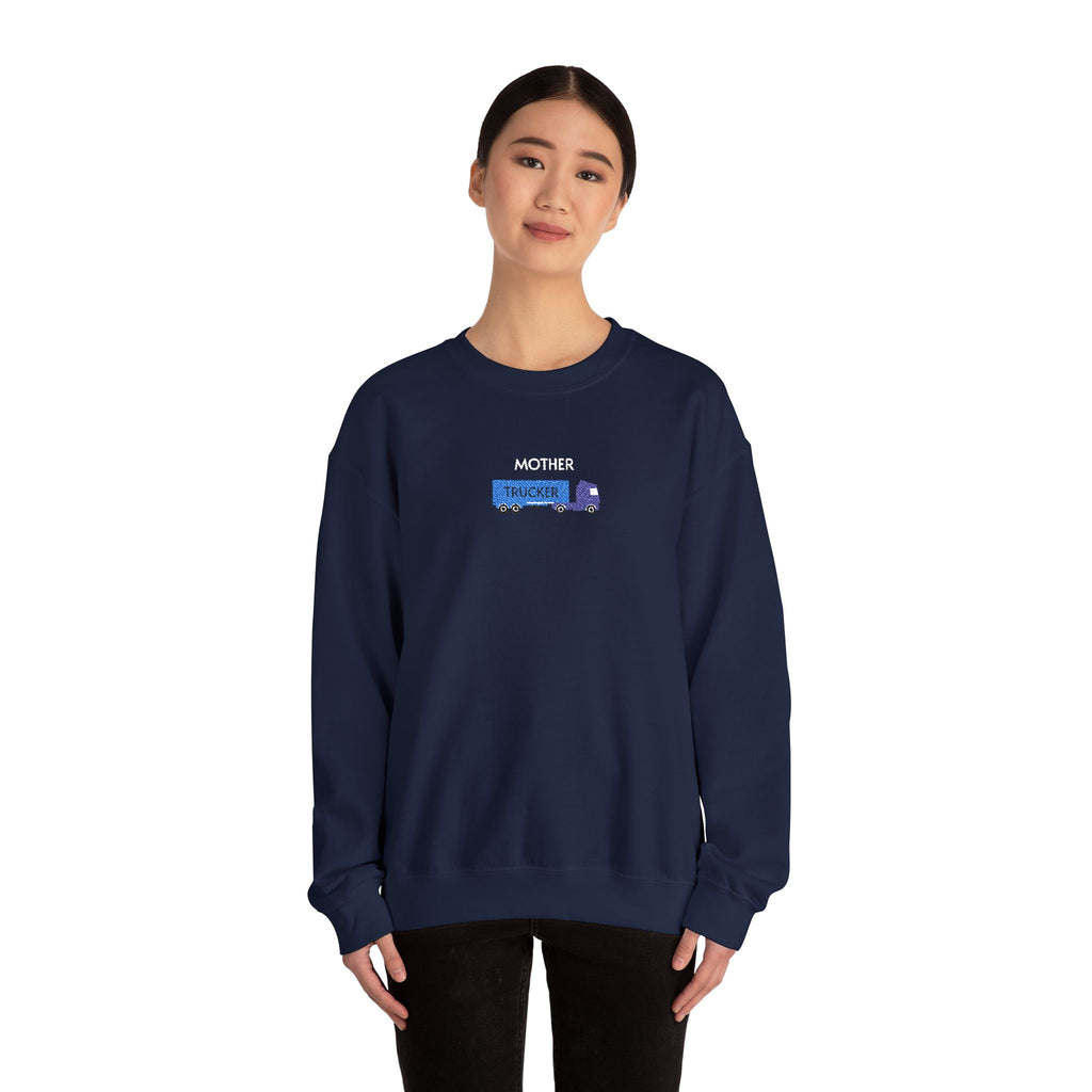 Mother Trucker Crewneck Sweatshirt- Unisex