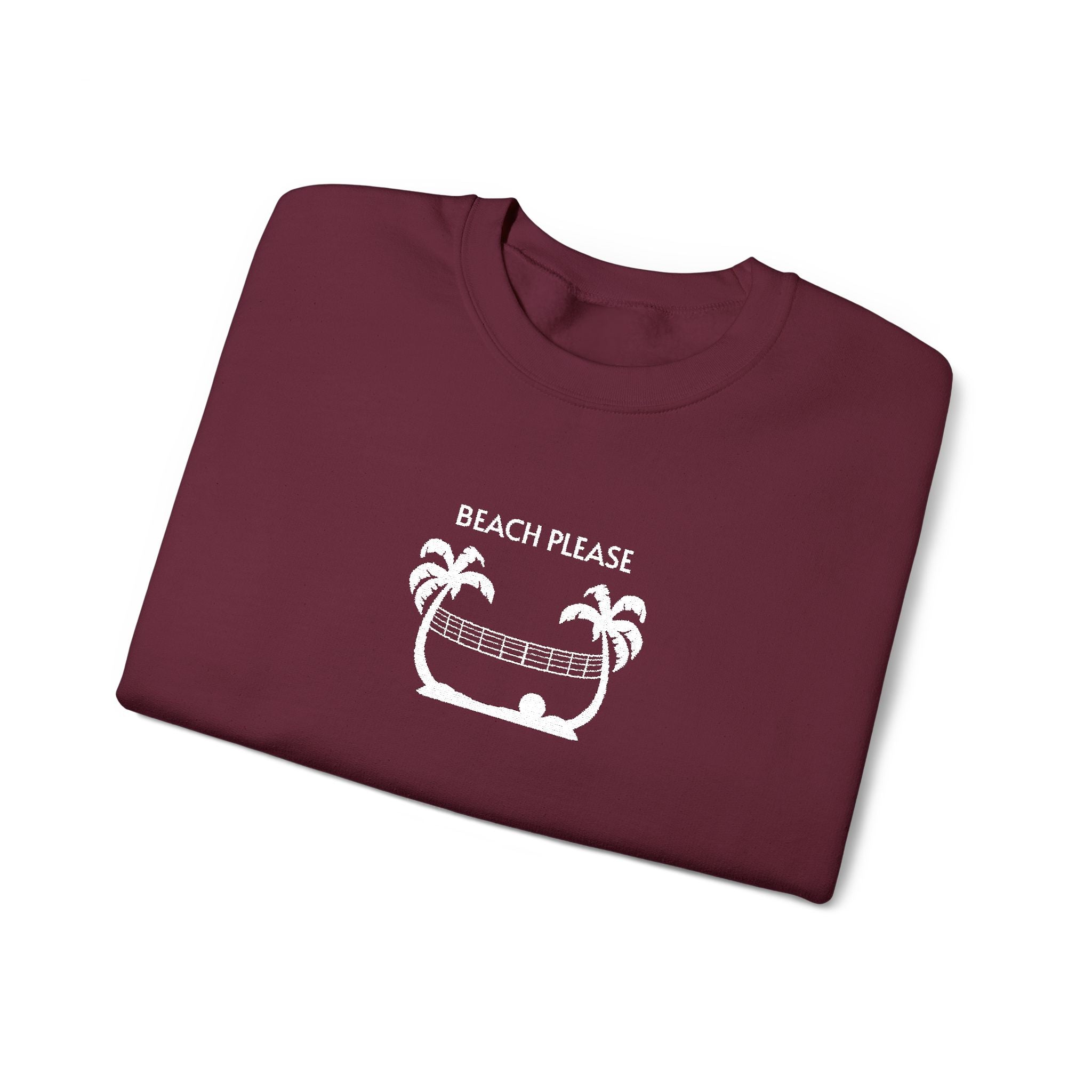 Volleyball- Beach Pease Crewneck Sweatshirt- Unisex