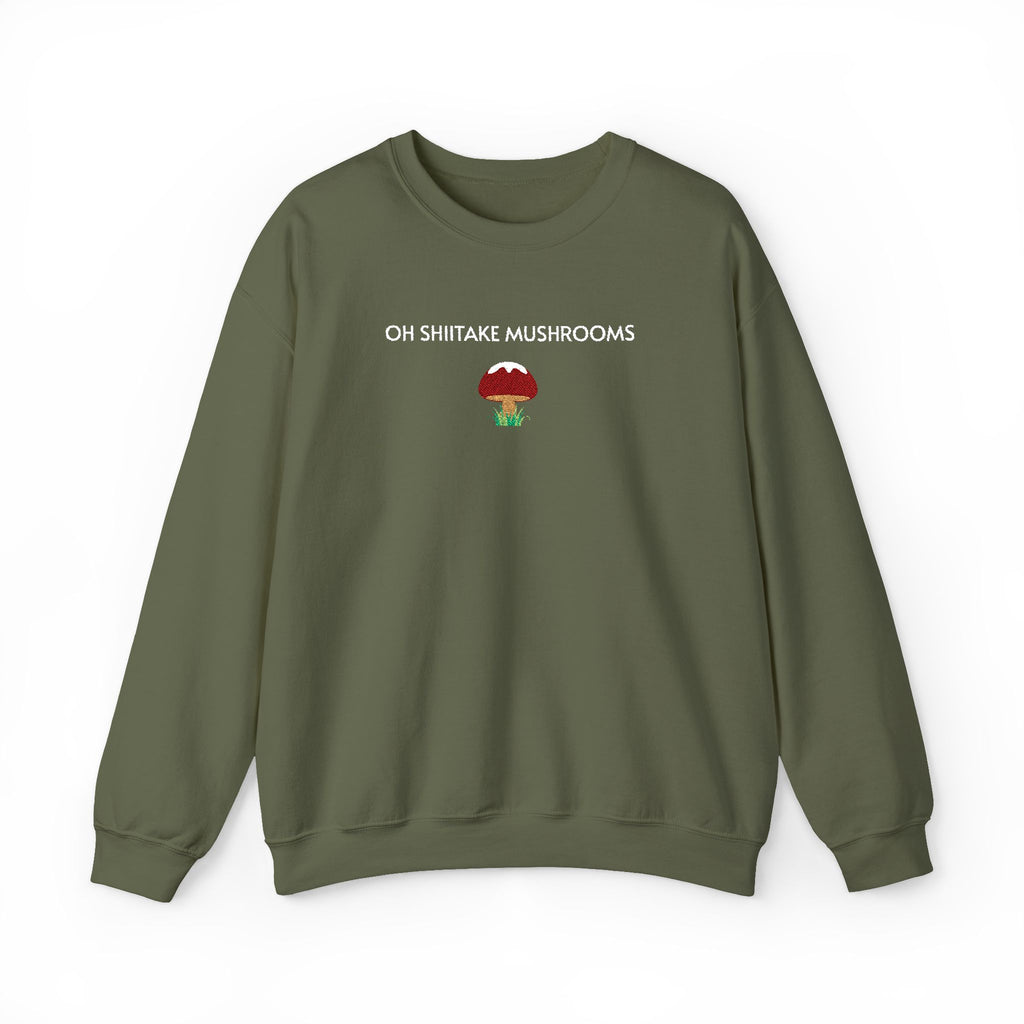 Oh Shiitake Mushrooms Crewneck Sweatshirt- Unisex