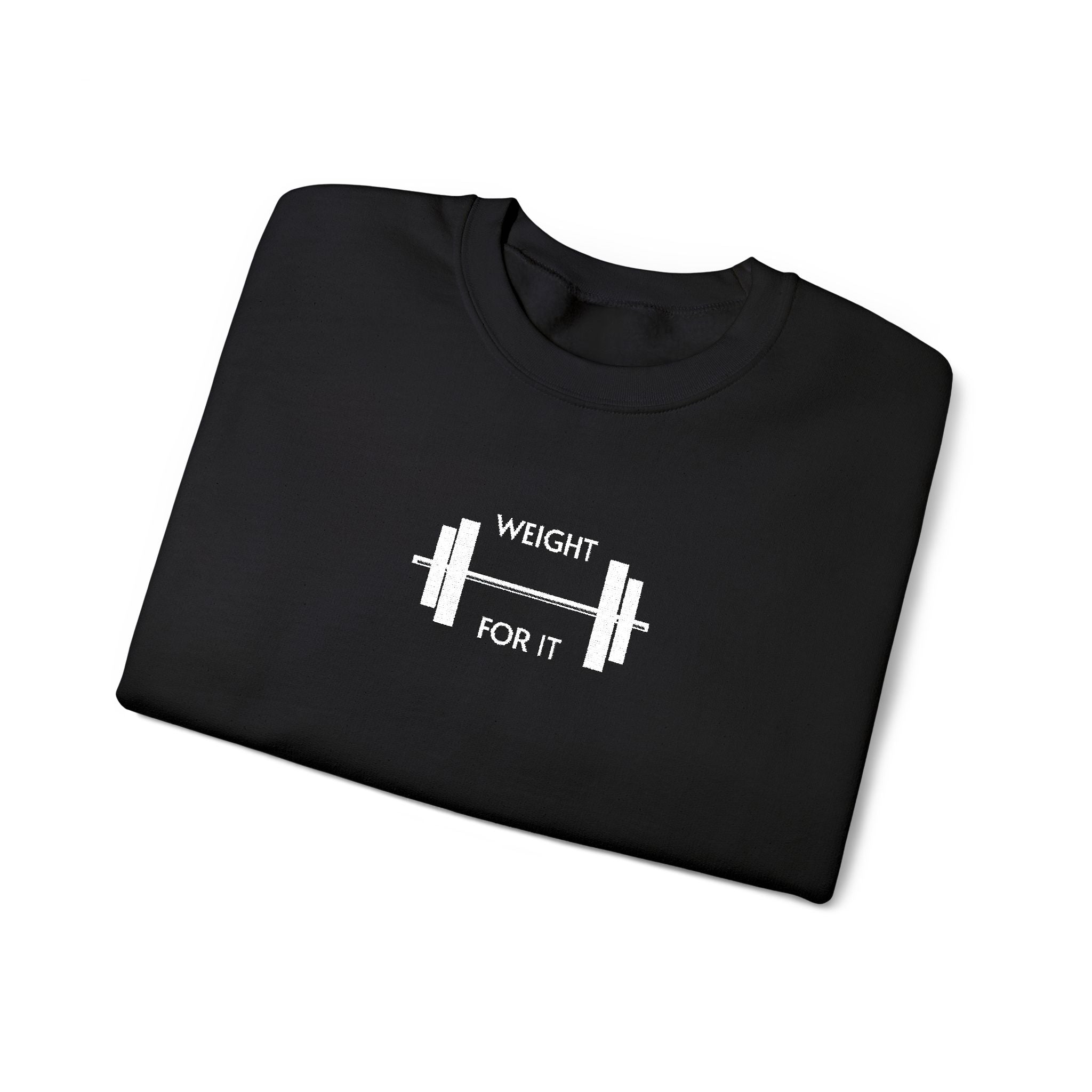 Weightlifting- Weight For It Crewneck Sweatshirt- Unisex