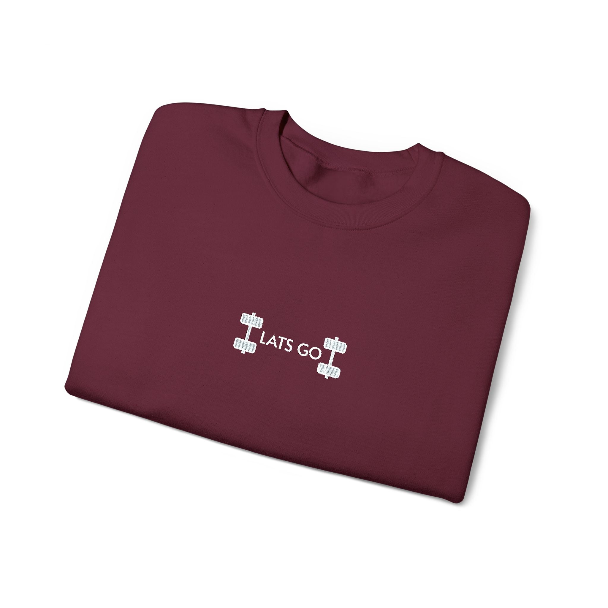 Weightlifting- Lats Go Crewneck Sweatshirt- Unisex