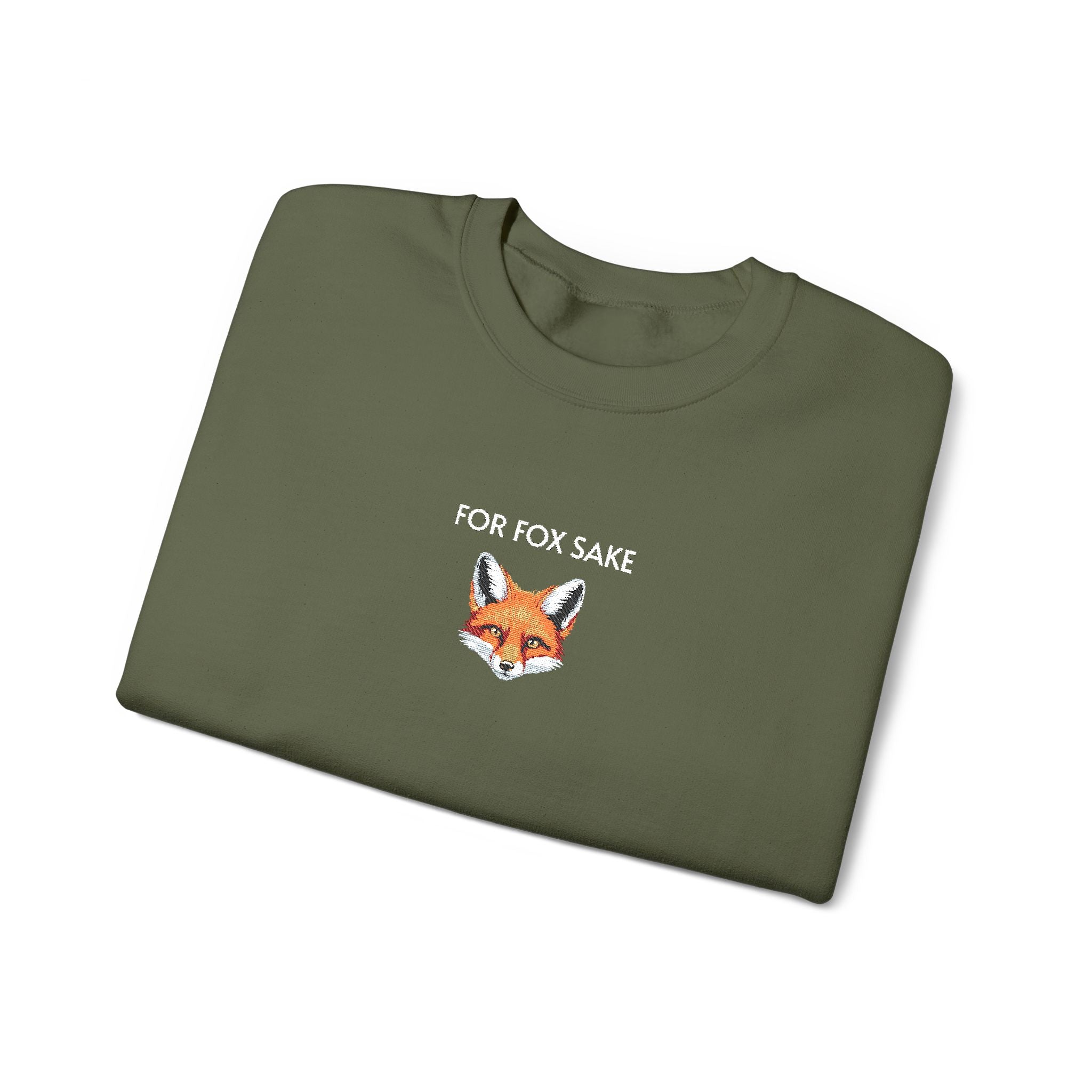 For Fox Sake Crewneck Sweatshirt- Unisex
