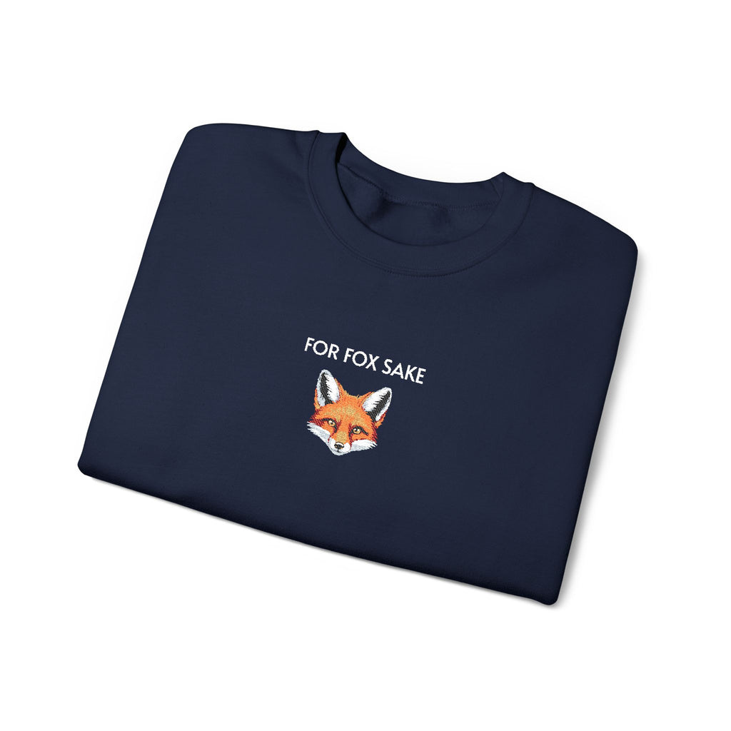 For Fox Sake Crewneck Sweatshirt- Unisex