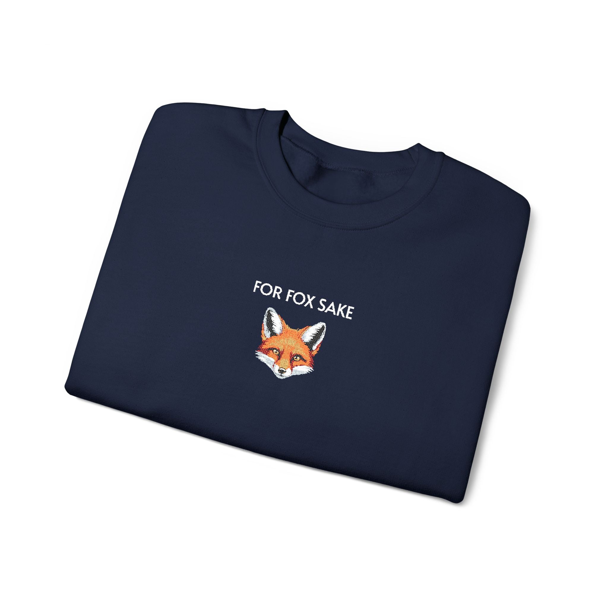 For Fox Sake Crewneck Sweatshirt- Unisex